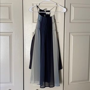 Swing style dress with off the shoulder sleeves